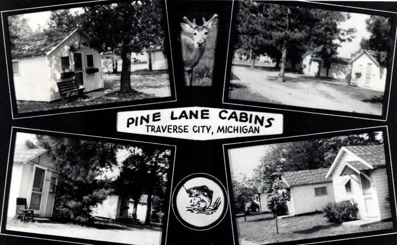 Pine Lane Cabins - Old Postcard (newer photo)